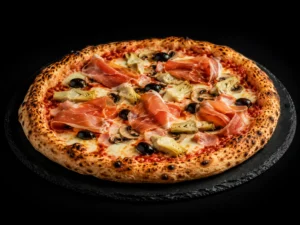 Capricciosa con crudo